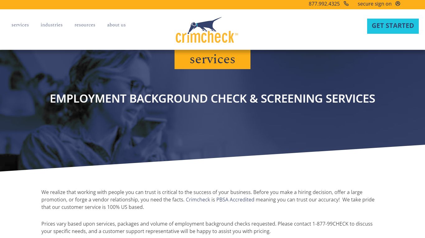 Pre-Employment Background Check Services | Crimcheck
